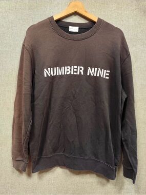 Number (n)ine sun faded brown crewneck